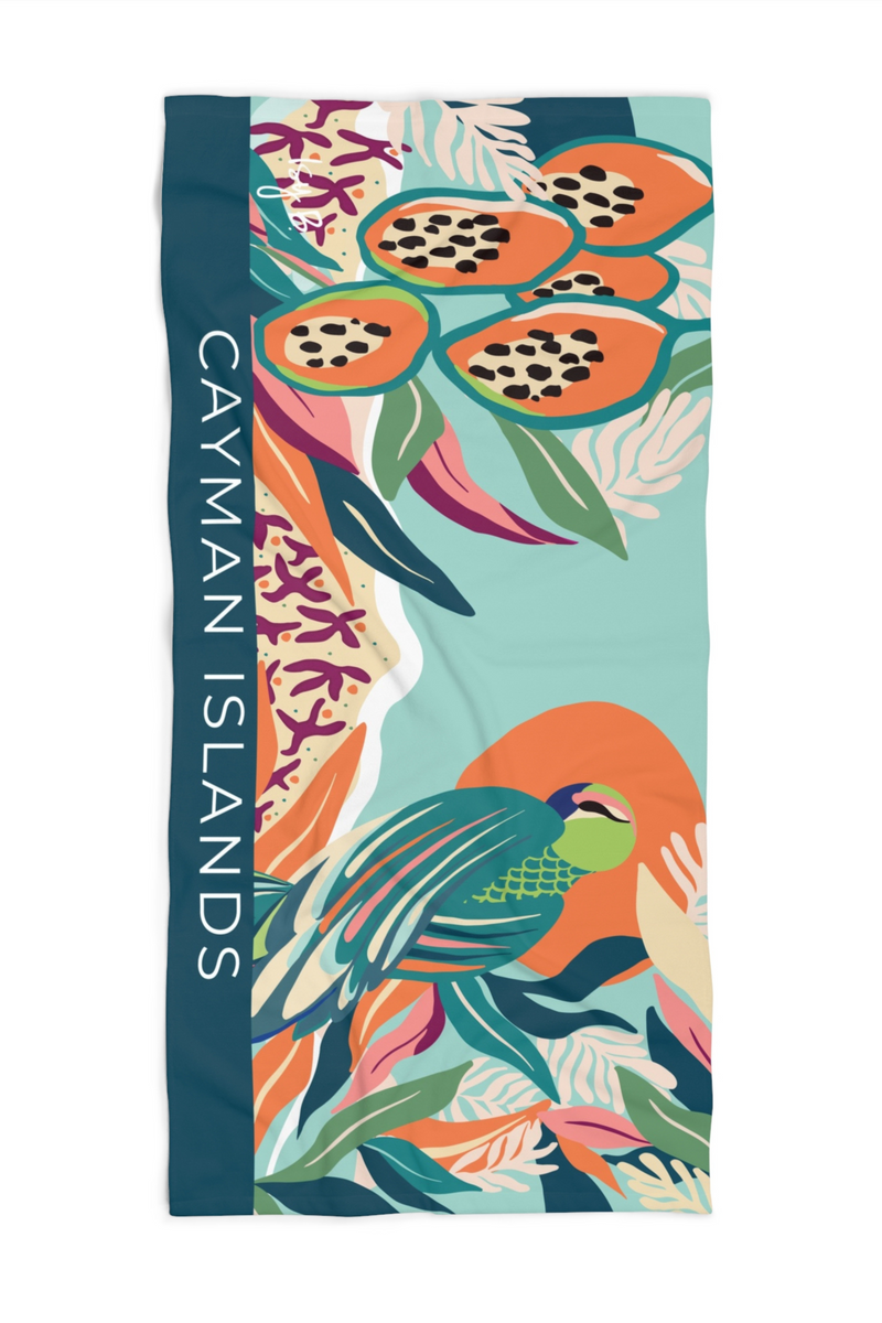 Dance Beach Towel inspired by the original Isy B. story of How the Islanders Learned to Dance