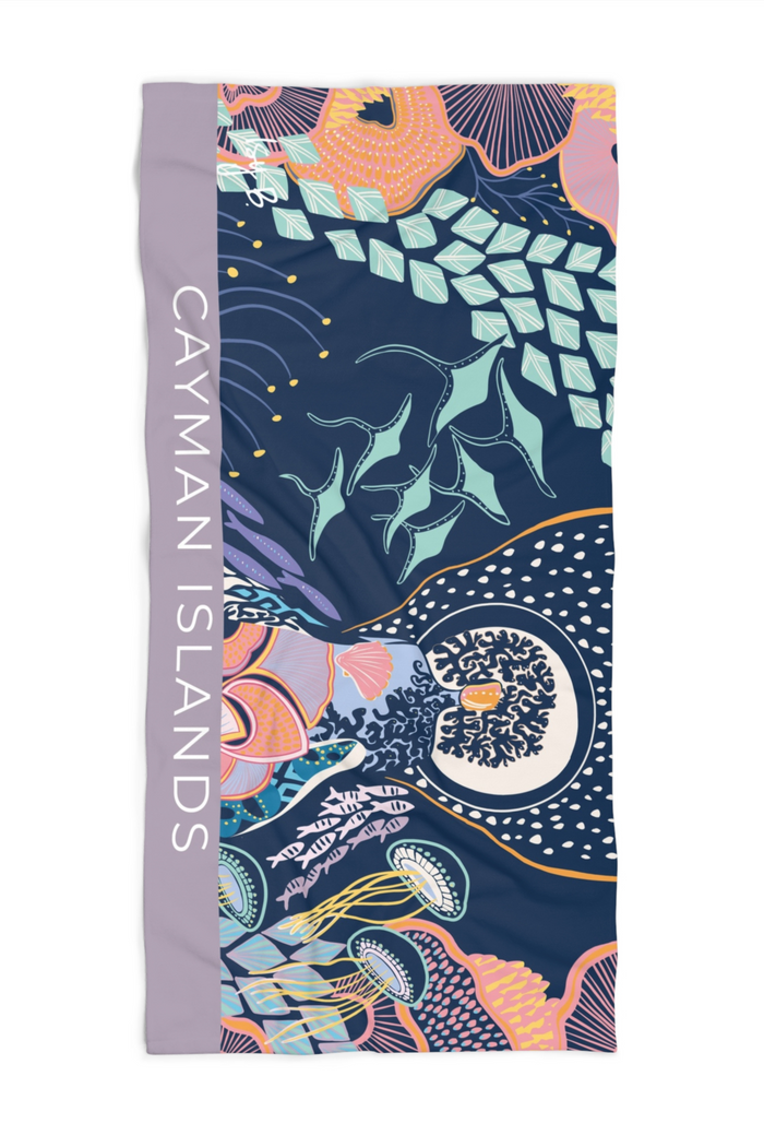 Queen Beach Towel Inspired by the original story of Queen of the Seas by Isy B.