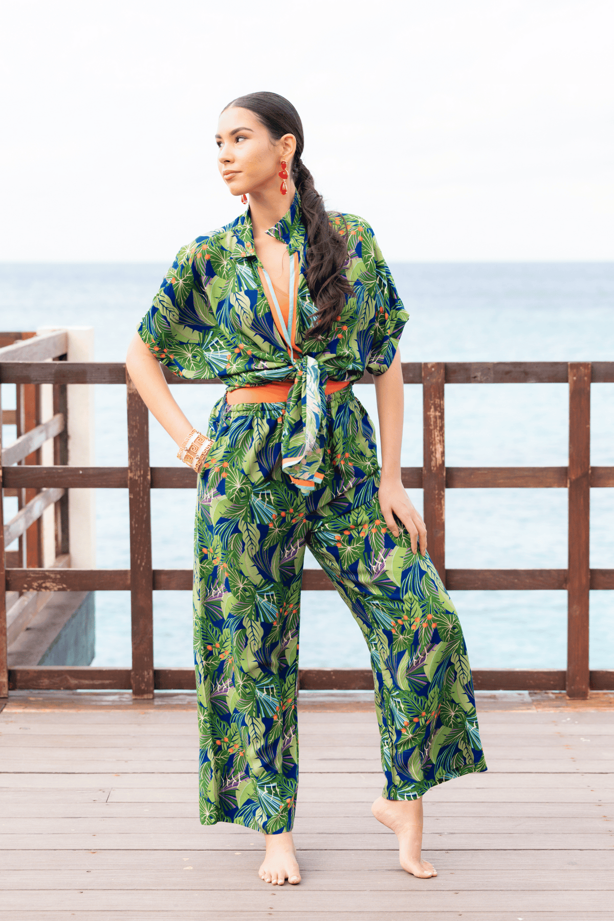 Herons at Dusk Beach Lounge Pants